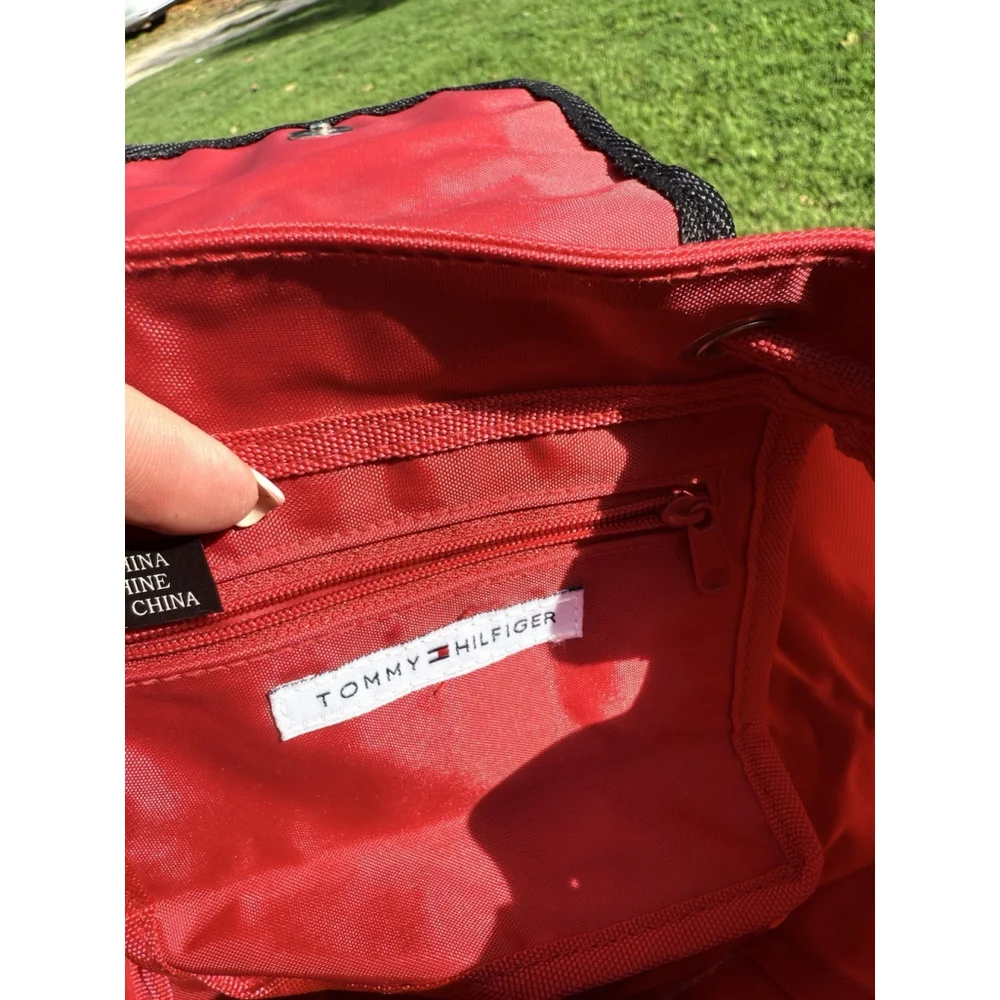 Tommy Hilfiger Vintage Mini Backpack Bag Y2K Brand Is Spelled Out 1990’s